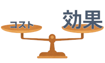 最小の負担で最大の効果を